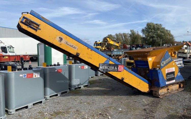 GUIDETTI CONCASSEUR MF450 SUR CHENILLES METALLIQUE DIESEL AVEC TAPIS CONVOYEUR 4 METRES  GUIDETTI