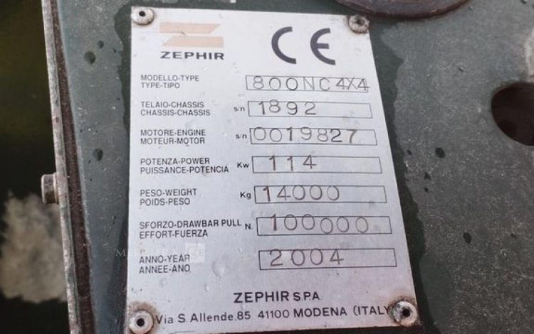 ZEPHIR ZEPHIR 800NC 4X4  ZE800NC