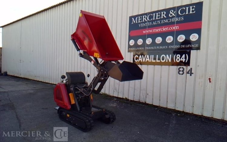 GENERIQUE MINI DUMPER SUR CHENILLE  RHINOCEROS XN800 – D192 – AN2024 MATERIEL NEUF ROUGE 800518