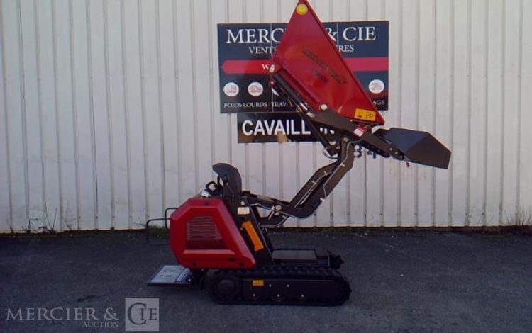 GENERIQUE MINI DUMPER SUR CHENILLE  RHINOCEROS XN800 – D192 – AN2024 MATERIEL NEUF ROUGE 800518