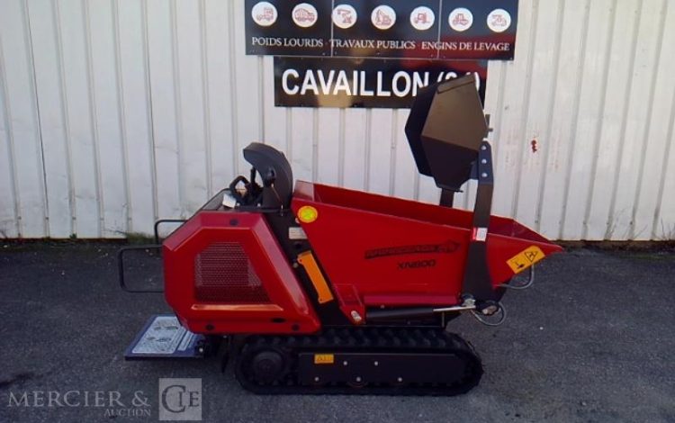 GENERIQUE MINI DUMPER SUR CHENILLE  RHINOCEROS XN800 – D192 – AN2024 MATERIEL NEUF ROUGE 800518