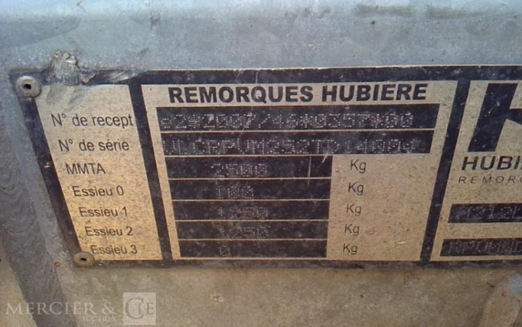 HUBIERE REMORQUE 2T5  DF-447-PS