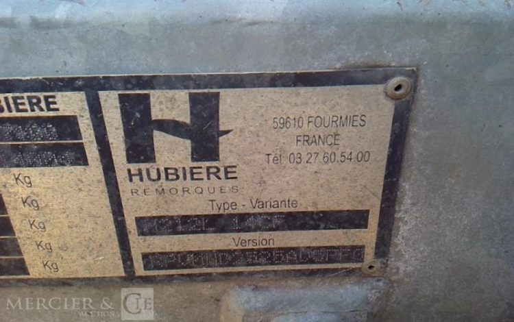 HUBIERE REMORQUE 2T5  DF-447-PS