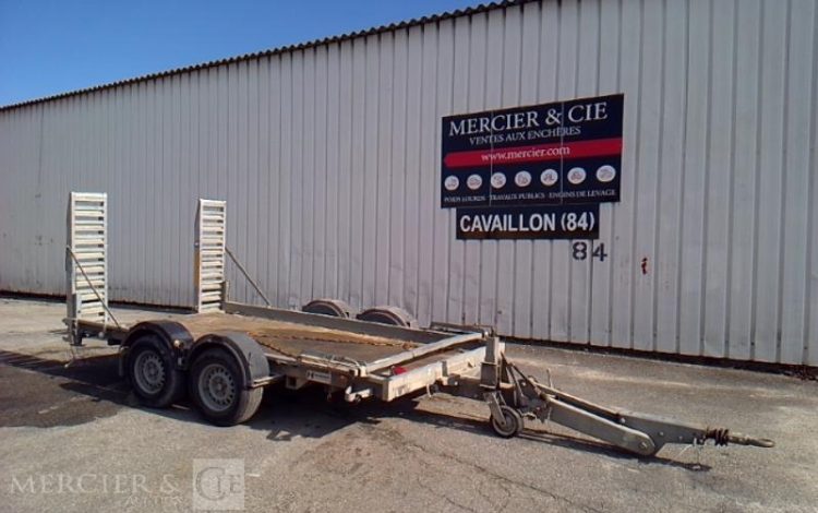 HUBIERE REMORQUE PORTE ENGIN – PTAC 3,5T – CU 2,75 T –  DH-799-JD