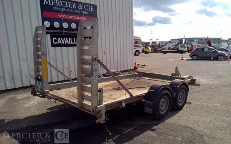 HUBIERE REMORQUE PORTE ENGIN – PTAC 3,5T – CU 2,75 T –  DH-799-JD