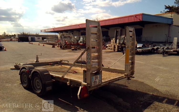 HUBIERE REMORQUE PORTE ENGIN – PTAC 3,5T – CU 2,75 T –  DH-799-JD