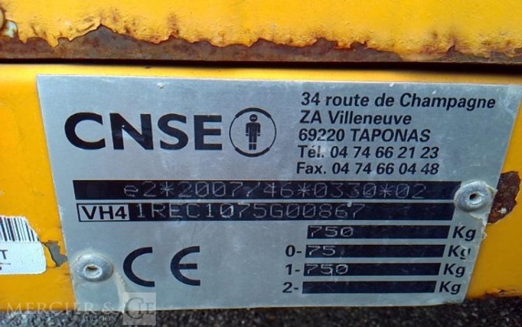 CNSE ROULOTTE DE CHANTIER  EA-953-NY