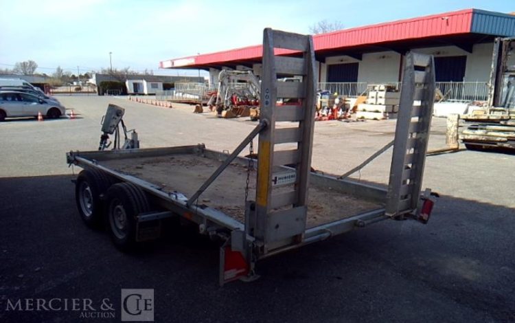 HUBIERE REMORQUE PORTE ENGIN – PTAC 3,5T – CU 2,75 T –  EV-155-CS