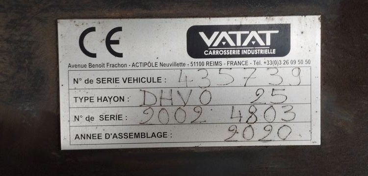 MERCEDES ACTROS S/M 1824 4×2 FG HAYON  FS-395-RY