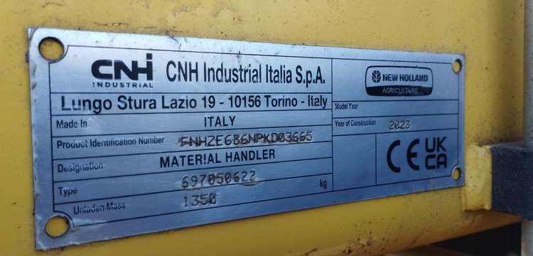 NEW HOLLAND CHARIOT TELESCOPIQUE TH6.36 STAGE V-145HP DIESEL – 6M – CAPACITE 3,6 T – 1027 H  3665