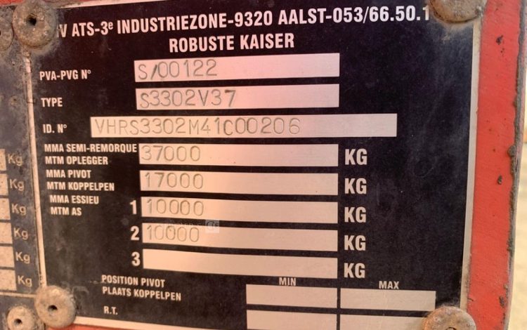 ROBUSTE – KAISER S3302V37  SREM
