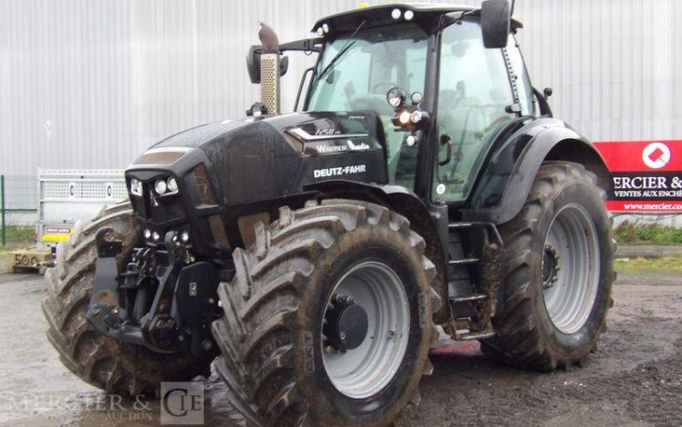 DEUTZ TRACTEUR AGRICOLE AGROTRON 7250 TTV WARRIOR – DIESEL – 5669 HEURES – ANNEE 2015 NOIR DY-801-RW