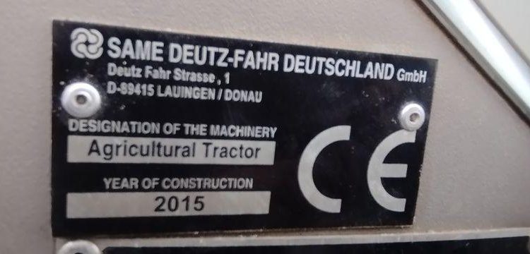 DEUTZ TRACTEUR AGRICOLE AGROTRON 7250 TTV WARRIOR – DIESEL – 5669 HEURES – ANNEE 2015 NOIR DY-801-RW