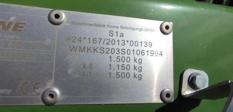 KRONE ANDAINEUR ROTATIF SWADRO TS 680 TWIN – 1,5 TONNES – ANNEE 2021  30160