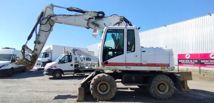 CATERPILLAR PELLE CAT313D A VOLEE VARIABLE OFFSET BOOM SUR ROUES 13T DIESEL – 14439 HEURES  CATM313