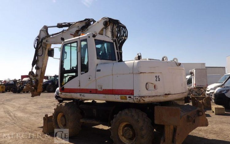 CATERPILLAR PELLE CAT313D A VOLEE VARIABLE OFFSET BOOM SUR ROUES 13T DIESEL – 14439 HEURES  CATM313