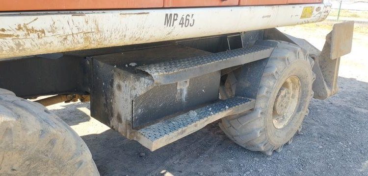 CATERPILLAR PELLE CAT313D A VOLEE VARIABLE OFFSET BOOM SUR ROUES 13T DIESEL – 14439 HEURES  CATM313
