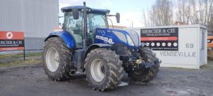 NEW HOLLAND TRACTEUR AGRICOLE T 721 AC – DIESEL – 5062 HEURES – ANNEE 2016 BLEU EG-459-NW