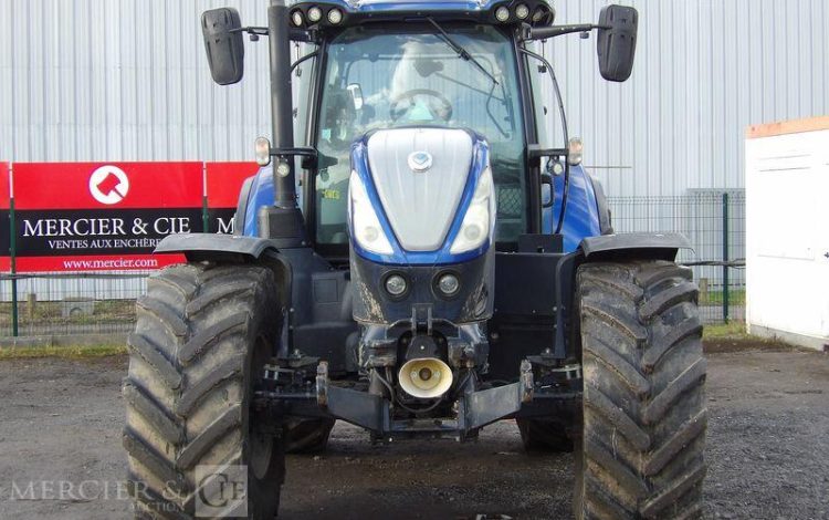 NEW HOLLAND TRACTEUR AGRICOLE T 721 AC – DIESEL – 5062 HEURES – ANNEE 2016 BLEU EG-459-NW