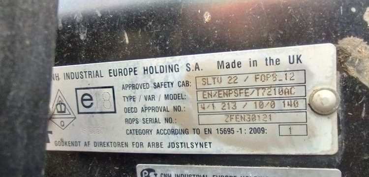 NEW HOLLAND TRACTEUR AGRICOLE T 721 AC – DIESEL – 5062 HEURES – ANNEE 2016 BLEU EG-459-NW