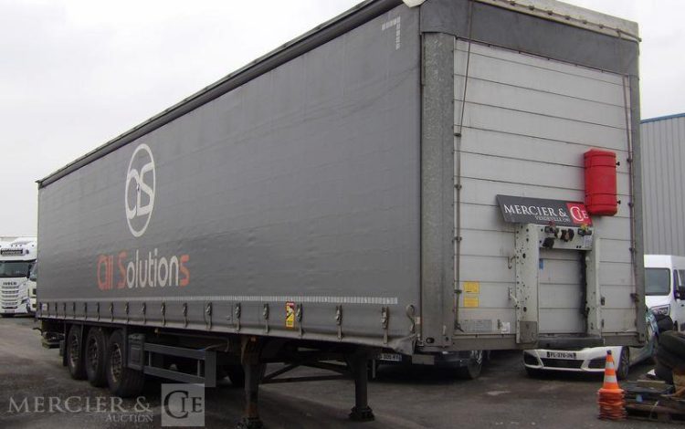 SCHMITZ SEMI-REMORQUE PLSC + HAYON DHOLLANDIA 2000KG  FB-609-YF