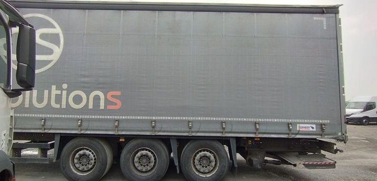 SCHMITZ SEMI-REMORQUE PLSC + HAYON DHOLLANDIA 2000KG  FB-609-YF