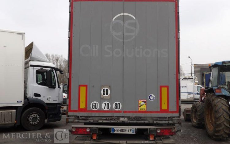 SCHMITZ SEMI-REMORQUE PLSC + HAYON DHOLLANDIA 2000KG  FB-609-YF