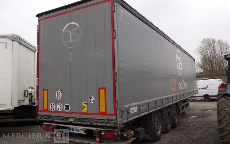 SCHMITZ SEMI-REMORQUE PLSC + HAYON DHOLLANDIA 2000KG  FB-609-YF