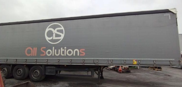 SCHMITZ SEMI-REMORQUE PLSC + HAYON DHOLLANDIA 2000KG  FB-609-YF