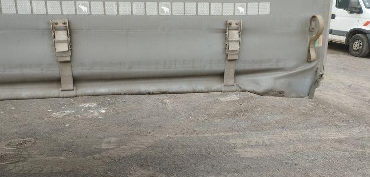 SCHMITZ SEMI-REMORQUE PLSC + HAYON DHOLLANDIA 2000KG  FB-609-YF