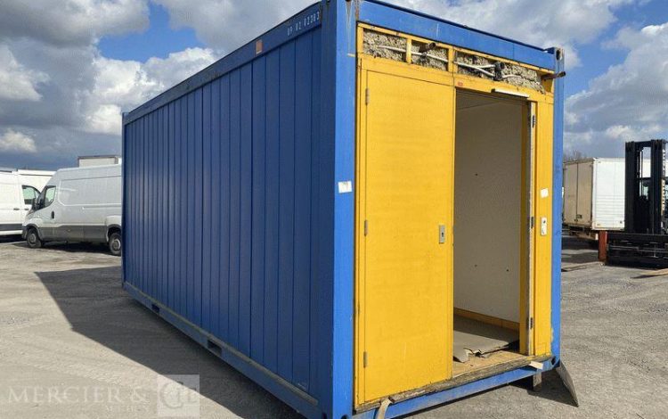BUNGALOW BUREAU AVEC SANITAIRE / DOUCHE – PORTE ET FENETRE PIGNON  SBV5