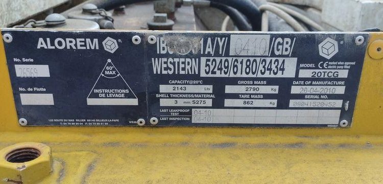 CUVE GASOIL 2000L  TAN6769