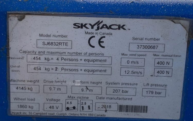SKYJACK SJ6832RTE  10SH1816