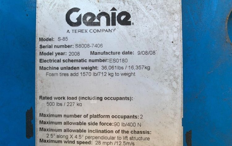 GENIE S-85  26TD3012