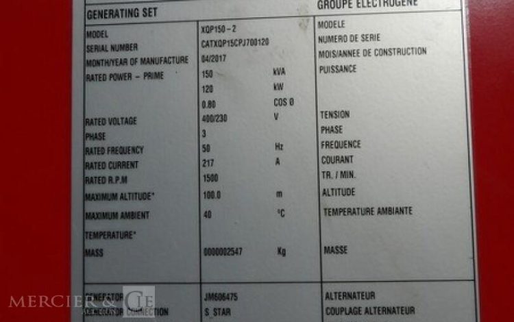 CATERPILLAR XQP150-2  11116