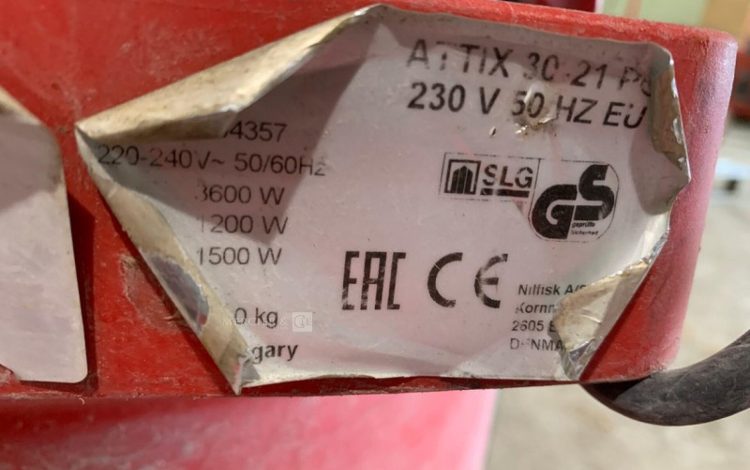 NILFISK ALTO – ATTIX 30-21 PC  10MAM32025