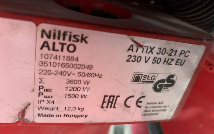 NILFISK ALTO – ATTIX 30-21 PC  10MAM32025