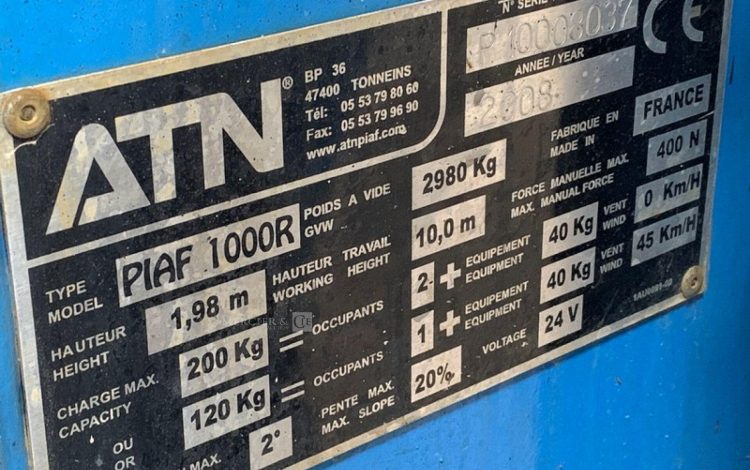 ATN PIAF 1000R  9630