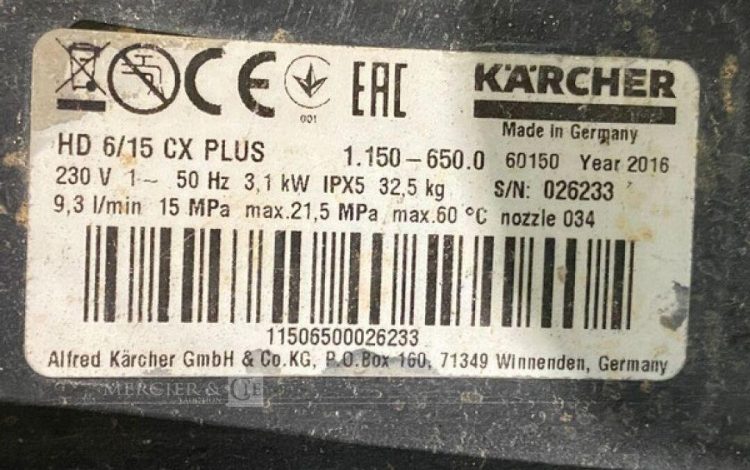 KARCHER HD 6/15 CX PLUS  113MAM3