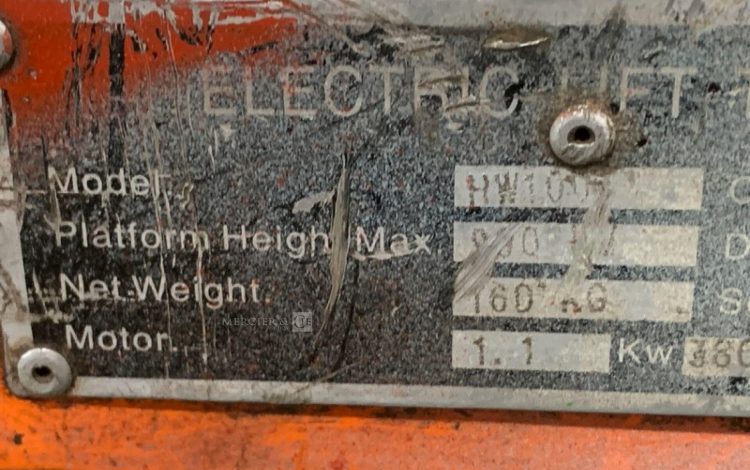 ELECTRIC LIFT HW1001  71MAM32025