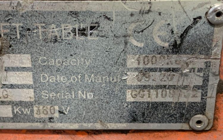 ELECTRIC LIFT HW1001  71MAM32025