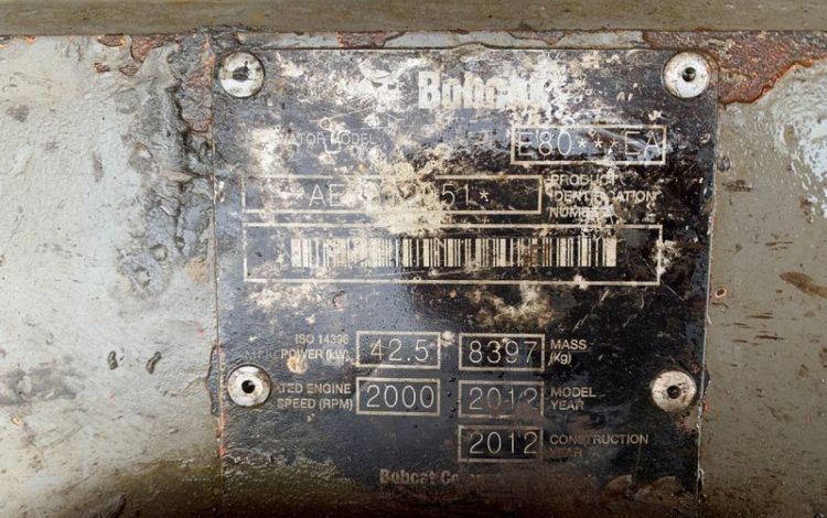 BOBCAT E80***EA  H509E012