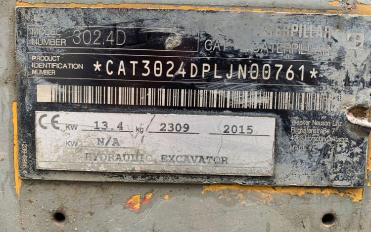 CATERPILLAR 302.4D  210780