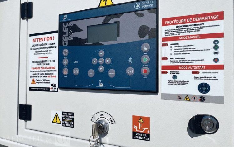 GELEC ENERGY GROUPE ELECTROGENE LION 825YC DIESEL 750KVA – 600KW – 1083A – ANNEE 2022  2001950
