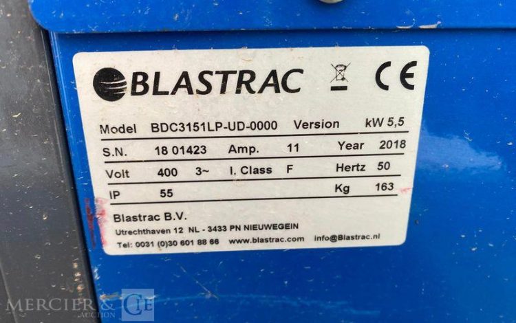 BLASTRAC ASPIRATEUR BDC3151LP 5,5 KW UP AND DOWN  3151LP