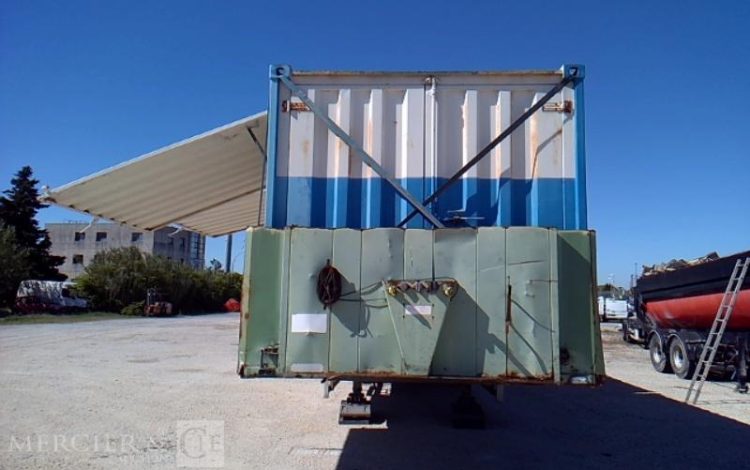 CODER SEMI REMORQUE PLSC 3ESSIEUX  34T AVEC 2 CENTRALES A BETON TRANSPORTABLES VERT 912AFP31