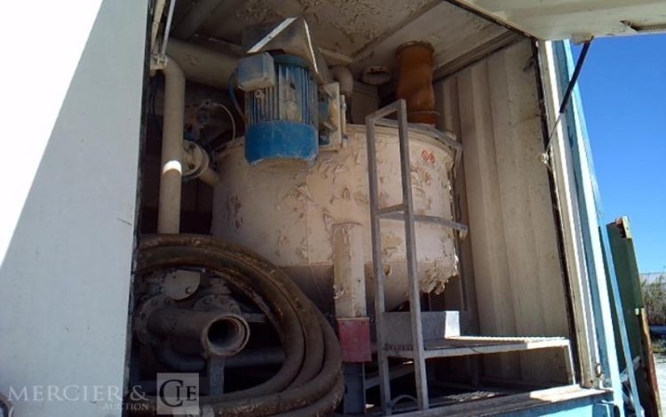 CODER SEMI REMORQUE PLSC 3ESSIEUX  34T AVEC 2 CENTRALES A BETON TRANSPORTABLES VERT 912AFP31