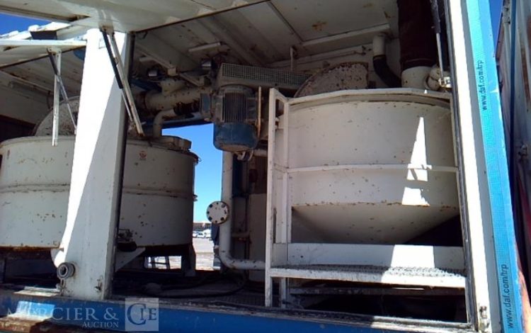 CODER SEMI REMORQUE PLSC 3ESSIEUX  34T AVEC 2 CENTRALES A BETON TRANSPORTABLES VERT 912AFP31