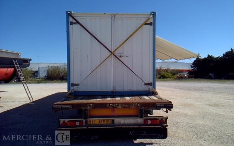CODER SEMI REMORQUE PLSC 3ESSIEUX  34T AVEC 2 CENTRALES A BETON TRANSPORTABLES VERT 912AFP31