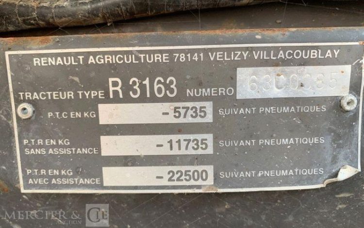 RENAULT R3163 / FAUCHEUX F255  BJ-974-HE